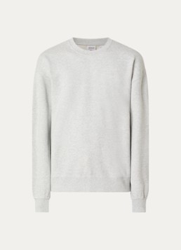 Levi's Heren Authentic sweater met gemêleerd dessin en logoborduring in de kleur Grijsmele