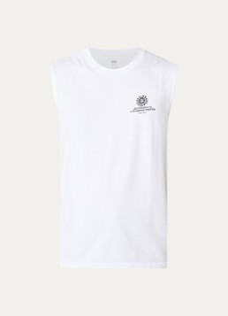 Levi's Heren Tanktop met logo- en backprint in de kleur Wit