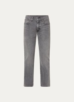 Levi's Heren 502 slim fit jeans met gekleurde wassing in de kleur Grijs