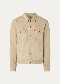 Levi's Heren Spijkerjas met borstzakken in de kleur Beige