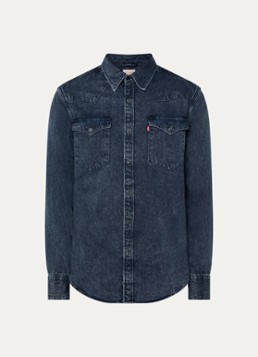 Levi's Heren Regular fit overshirt van denim in de kleur Indigo