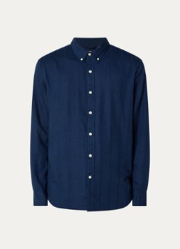 Levi's Heren Regular fit overhemd met streepprint in de kleur Indigo