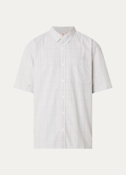 Levi's Heren Roam comfort fit overhemd met ruitdessin in de kleur Lichtgrijs