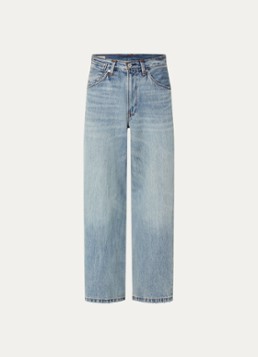 Levi's Dames Wide leg jeans met lichte wassing in de kleur Indigo