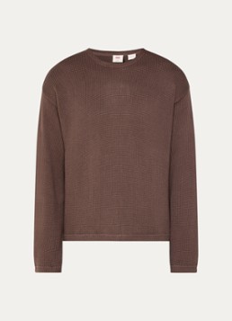 Levi's Heren Posey grofgebreide sweater met ronde hals in de kleur Bruin