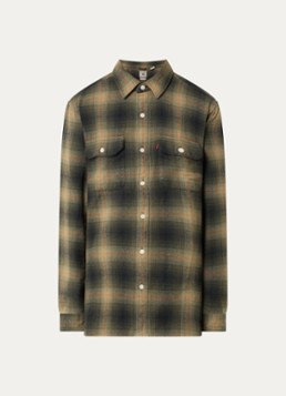 Levi's Heren Jackson overshirt met ruitdessin in de kleur Donkergroen