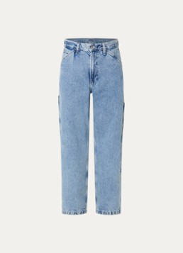 Levi's Heren 568 Loose fit jeans met lichte wassing in de kleur Indigo