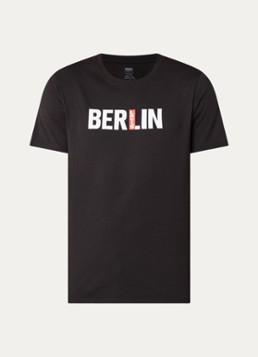 Levi's Heren T-shirt met print in de kleur Zwart