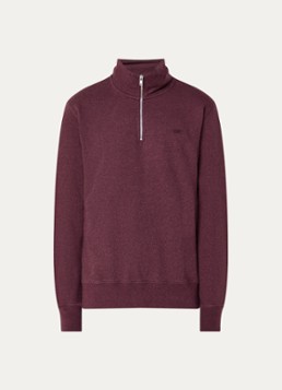 Levi's Heren Sweater met halve rits in de kleur Aubergine