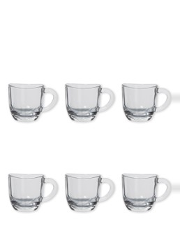 Leonardo Napoli espressokopje 8 cl set van 6 Transparant - Deal