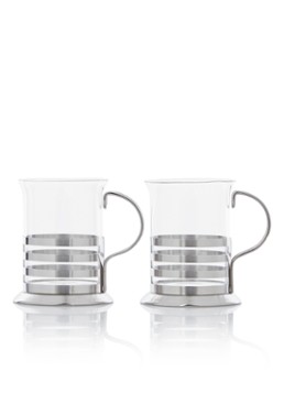 Leonardo Balance Theeglas 23 cl set van 2 Zilver - Deal