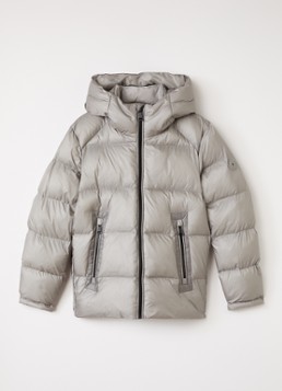 Airforce Jongens Nate pufferjack met logo in de kleur Grijs, maat: 164