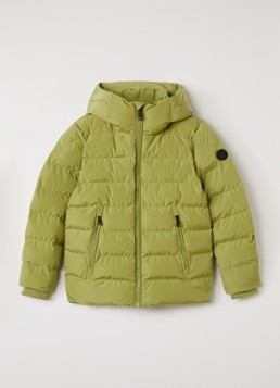 Airforce Jongens Robin puffer jack met capuchon in de kleur Mosgroen, maat: 176
