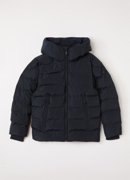 Airforce Jongens Robin puffer jack met capuchon in de kleur Donkerblauw, maat: 176
