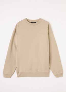 Airforce Sweater met logoborduring in de kleur Beige, maat: 152