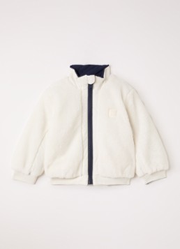 BOSS Meisjes Reversible jack van teddy in de kleur Ivoor, maat: 86