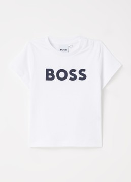 BOSS Meisjes T-shirt met logoprint in de kleur Wit, maat: 74