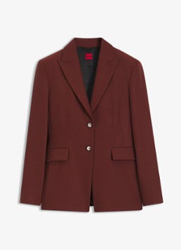 HUGO Dames Blazer met klepzakken in de kleur Bruin