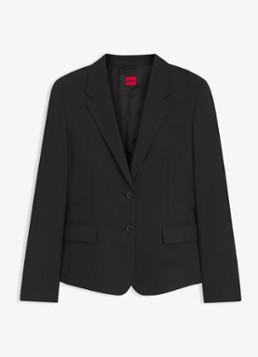 HUGO Dames Blazer met klepzakken in de kleur Zwart