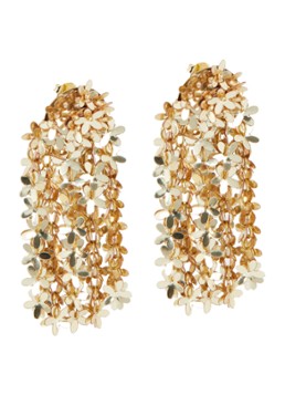 LOTT. Gioielli Dames Flower Rain oorstekers met pailletten verguld in de kleur Goud, maat: 1maat