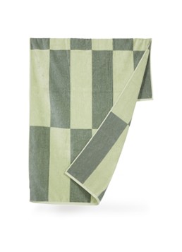 De Bijenkorf Home Strandlaken van katoen - 400 gr/m2 - 100 x 180 cm Groen - Deal