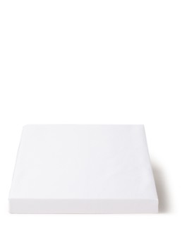 De Bijenkorf Home hoeslaken van katoensatijn 300TC, hoekhoogte 30 cm Wit - Deal