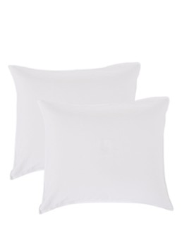 De Bijenkorf Home Kussensloop van katoensatijn 300TC in 2-pack Wit - Deal