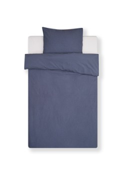 De Bijenkorf Home Dekbedovertrekset van katoen - inclusief kussenslopen Blauw - Deal