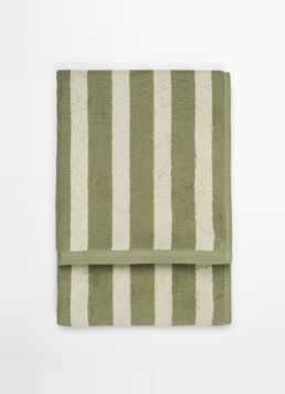 Marc O'Polo Heritage gastendoek van katoen badstof Olijfgroen - Deal