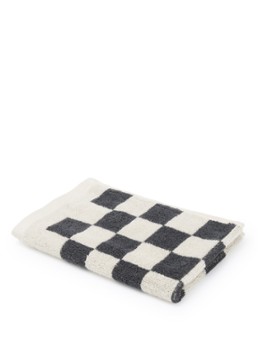 Marc O'Polo Checker gastendoek 30 x 50 cm Antraciet - Deal
