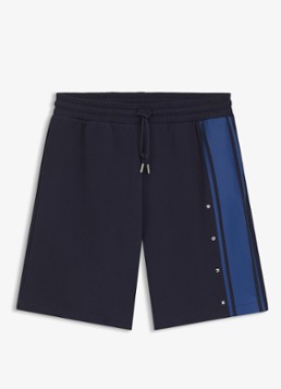 HUGO Heren Korte broek van katoen in de kleur Blauw