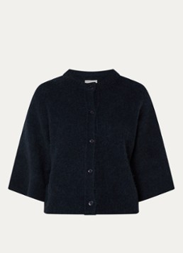 Alchemist Dames Fijngebreid vest in alpaca wolblend in de kleur Blauw