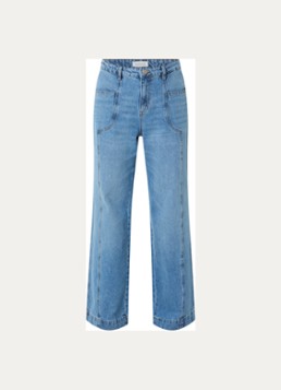 Alchemist Dames Lori high waist wide fit jeans met medium wassing in de kleur Indigo