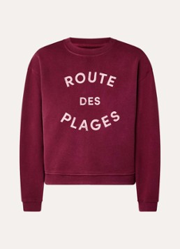 Alchemist Dames Isla sweater met print in de kleur Bordeauxrood