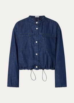Alchemist Dames Devi blouse van denim met borstzak in de kleur Indigo