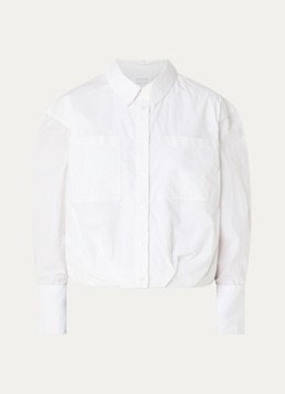 Alchemist Dames Jagger blouse met borstzakken en plooidetail in de kleur Wit