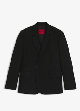 HUGO Heren Slim fit colbert met steekzakken in de kleur Zwart