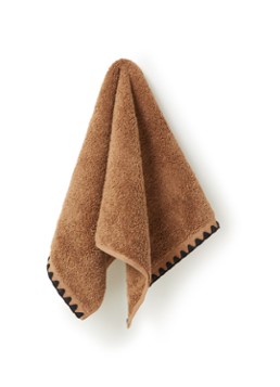 Haomy Issey keukendoek van katoen 30 x 50 cm Cognac - Deal