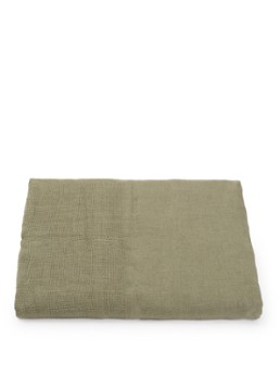 Haomy Pise tafelkleed van linnen 170 x 300 cm Olijfgroen - Deal