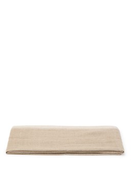 Haomy Havana tafelloper in linnenblend 48 x 160 cm Wit - Deal