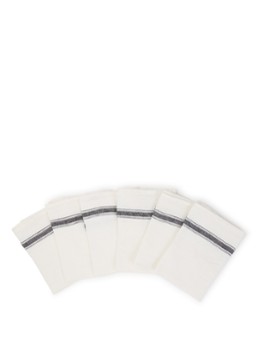 Haomy Zonza theedoek 46 x 70 cm set van 6 Wit - Deal