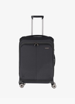 Travelite koffer Priima vergrootbare spinner M 68 cm Zwart - Deal