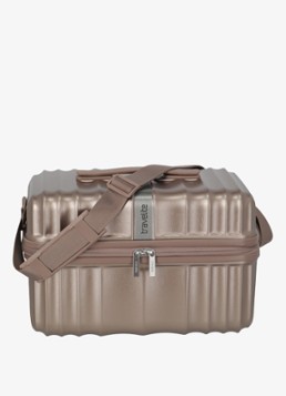 Travelite Paros beautycase met afneembare schouderriem Oudroze - Deal