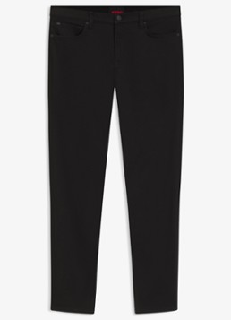 HUGO Heren 734 extra slim fit jeans met gekleurde wassing in de kleur Zwart
