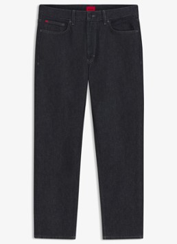 HUGO Heren Relaxed fit jeans met steekzakken in de kleur Donkerblauw