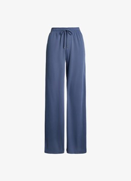 Ralph Lauren Dames Mid waist wide fit broek met steekzakken in de kleur Blauw