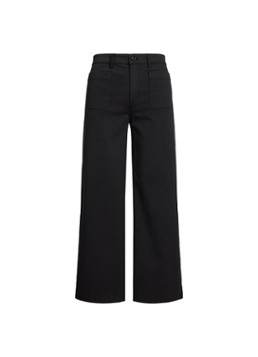 Ralph Lauren Dames High waist flaired fit cropped chino met steekzakken in de kleur Zwart