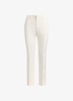 Ralph Lauren Dames High waist slim fit pantalon met steekzakken in de kleur Wit