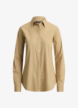 Ralph Lauren Dames Blouse met logoborduring in de kleur Birch Tan / Beige