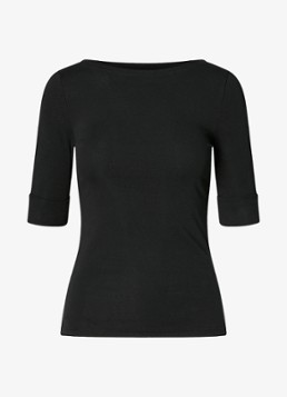 Ralph Lauren Dames Top met boothals in de kleur Polo black / zwart